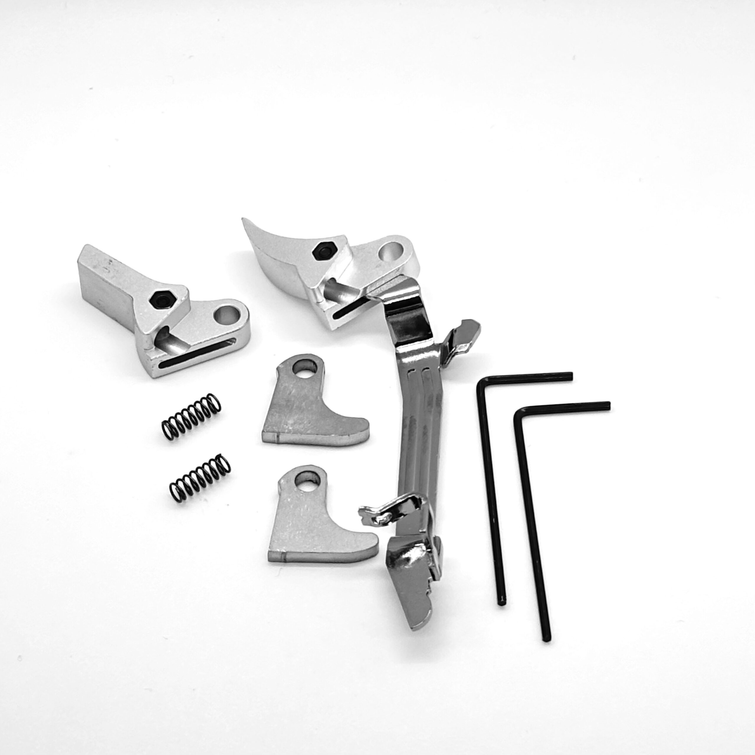 ⚡ New: Georgia Value Glock FRT V2 6061 Aluminum Trigger Bar Kit 2x Shoe (Silver Curve and Flat) Gen 1 2 3 4, 9mm, .40, .357 - Image 4