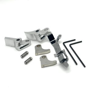 ⚡ New: Georgia Value Glock FRT V2 6061 Aluminum Trigger Bar Kit 2x Shoe (Silver Curve and Flat) Gen 1 2 3 4, 9mm, .40, .357