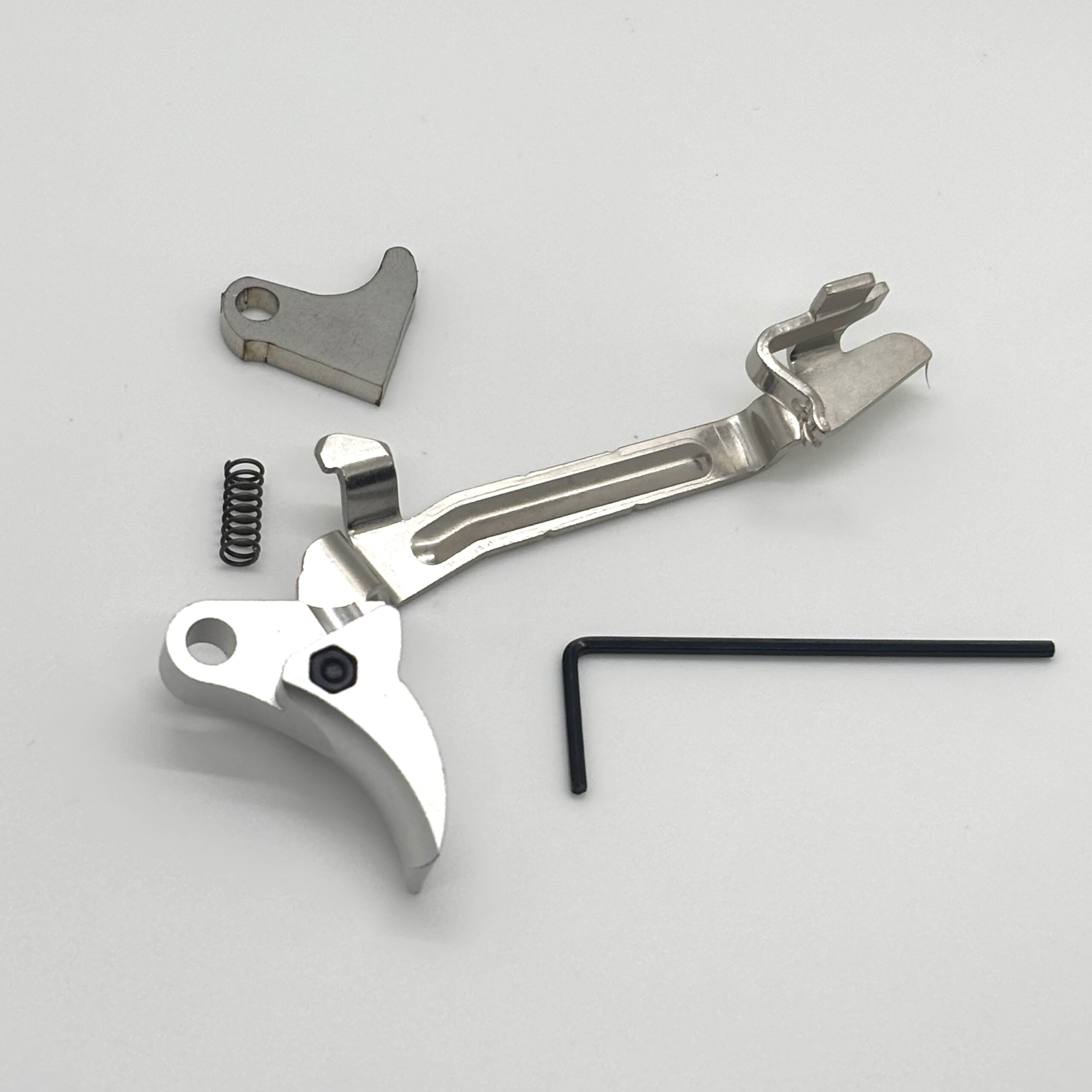 ⚡ New: Georgia GLOCK FRT V2 6061 ALUMINUM TRIGGER BAR KIT, SILVER CURVE, GEN 1 2 3 4, 9mm, .40, .357 - Image 2