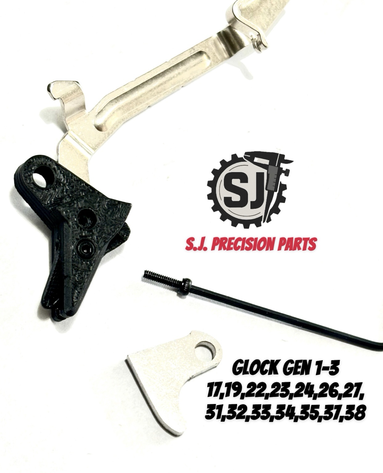 ⚡ New: Georgia GLOCK FRT POLYMER V3 BAR GEN 1 2 3 with Safety and Curved Steel Trip for 17 19 22 26 27 - Image 2
